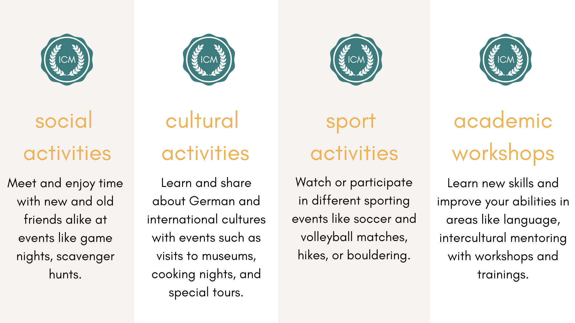 events categorization